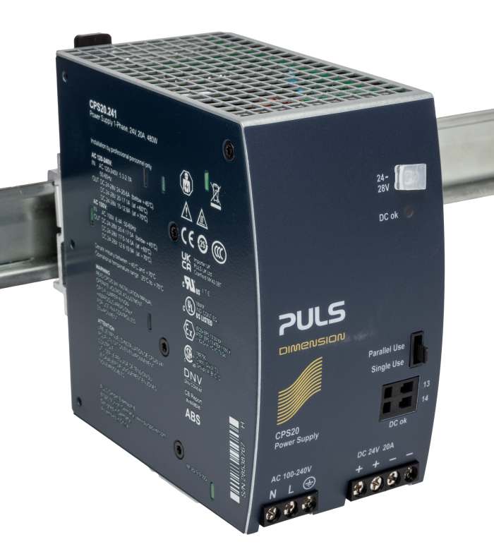 Alimentation pour rail DIN PULS, série DIMENSION C-Line, 24V c.c.out 20A, 480W