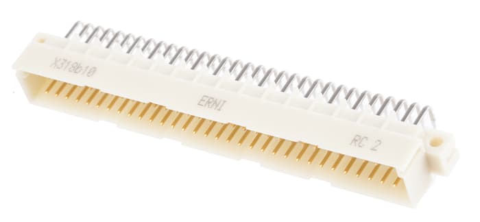 ERNI ERNIPRESS 64 Way 2.54mm Pitch, Type C Class C2, 3 Row, Right Angle DIN 41612 Connector, Plug