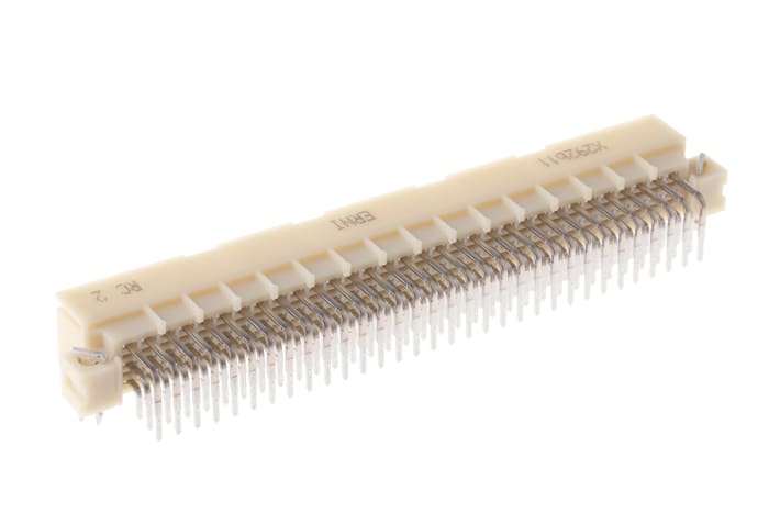ERNI ERNIPRESS 96 Way 2.54mm Pitch, Type C Class C1, C2, 3 Row, Right Angle DIN 41612 Connector, Plug