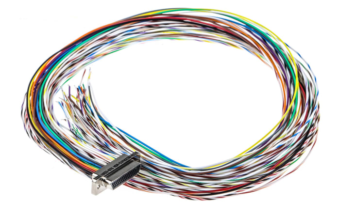 ITT Cannon MDM 51 Way Cable Mount D-sub Connector Plug, 1.27mm Pitch