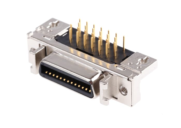 3M MDR 102 26 Way Right Angle Through Hole Micro-D PCB Connector Socket, 1.27mm Pitch