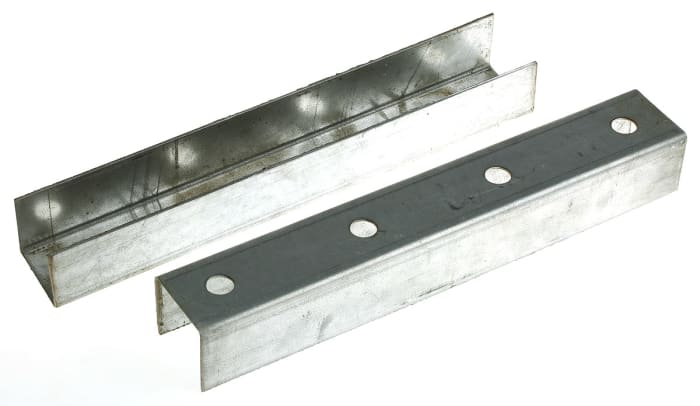 RS PRO Galvanised Steel 305mm Splice Plate 0.56kg, Fits Channel Size 41 x 41mm