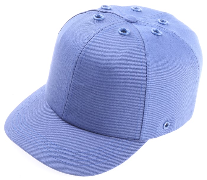 RS PRO Blue Standard Peak Bump Cap & Safety Cap, ABS, Foam, HDPE Protective Material
