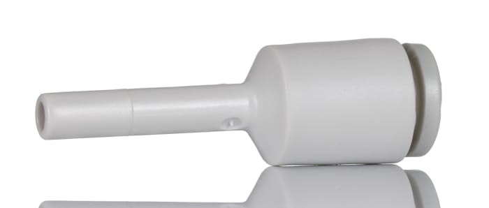 SMC KQ2 Series Reducer Nipple, Push In 6 mm to Push In 4 mm, Tube-to-Tube Connection Style