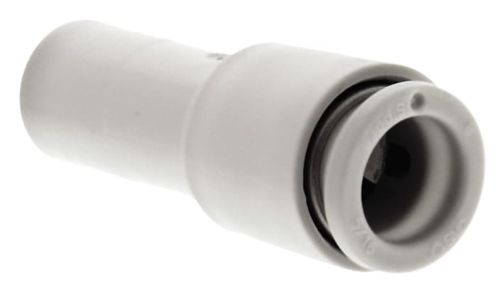 SMC KQ2 Series Straight Tube-to-Tube Adaptor, Push In 8 mm to Push In 10 mm, Tube-to-Tube Connection Style