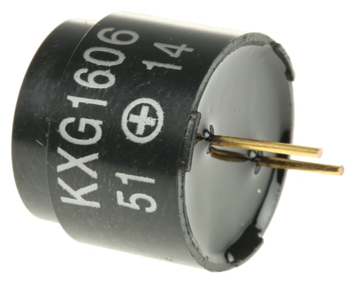 Kingstate 92dB PCB Mount External Magnetic Buzzer Component, 16 x 14mm, 3V dc Min, 12V dc Max