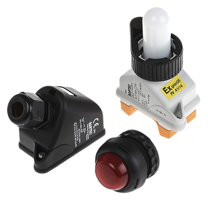 Lamp Module, Red button + Junction Box