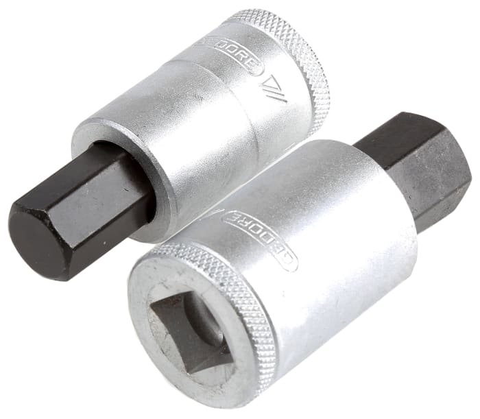 IN 19 PM Gedore Gedore 9Piece Metric 1/2 in Bit Socket Set , Hex Bit