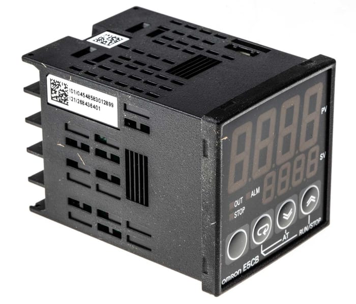 Omron E5CB Panel Mount PID Temperature Controller, 48 x 48mm, 1 Output SSR, Solid State Relay, Logic, 24 V ac/dc Supply