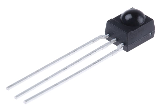 Vishay TSSP4038, 38kHz IR Receiver, 950nm ±45 °, 25m Range, 2.5 V - 5.5V, Through Hole, 6 x 3.9 x 6.95mm