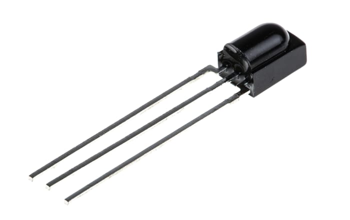Vishay TSSP58038, 38kHz IR Receiver, 950nm ±45 °, 25m Range, 2.5 V - 5.5V, Through Hole, 5 x 2.8 x 6.95mm