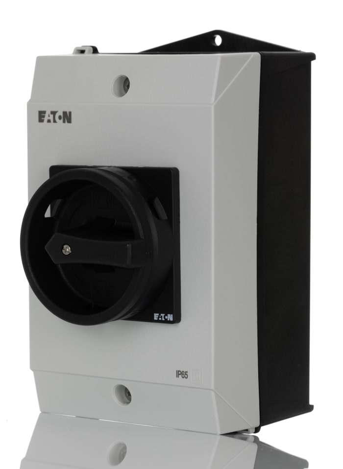Eaton 3P Pole Surface Mount Isolator Switch - 32A Maximum Current, 17.5kW Power Rating, IP65