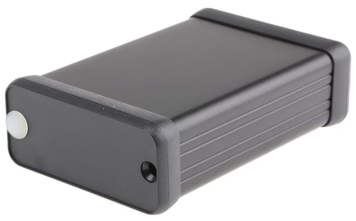Hammond 1455 Series Black Aluminium Enclosure, IP54, Black Lid, 80 x 54 x 23mm