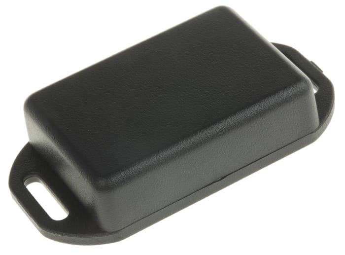 Hammond 1551 Series Black ABS Enclosure, IP54, Flanged, Black Lid, 50 x 35 x 15mm
