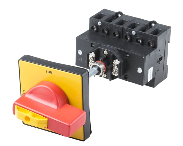 RS PRO 6P Pole Isolator Switch - 63A Maximum Current, 30kW Power Rating, IP65