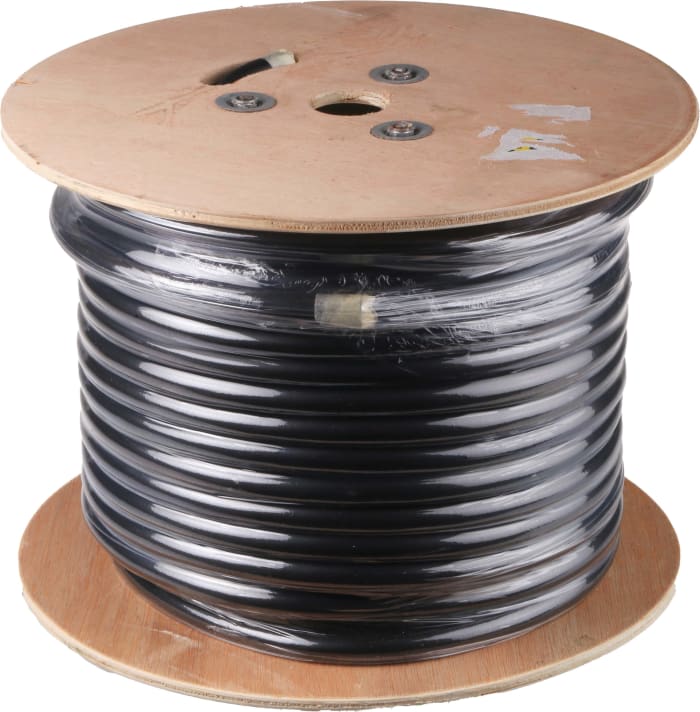 Cable de alimentación H07RN-F RS PRO de 3 núcleos, 2,5 mm², Ø ext. 11.8mm, long. 100m, 450 V, 750 V / 25 A, funda de