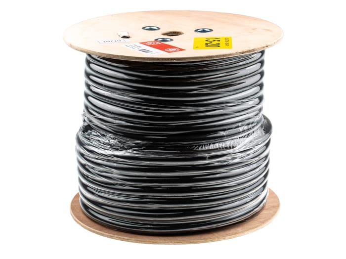 Câbles d'alimentation RS PRO 3G4 mm², Noir, 50m, Retardant à la flamme
