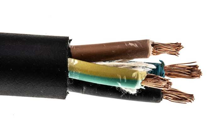 RS PRO | RS PRO 4 Core Power Cable, Black 2.5mm² 60 °C, 50 m CPE | 773 ...