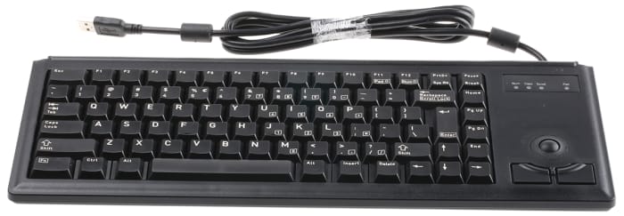 Cherry Wired USB Compact Keyboard, QWERTY (US), Black