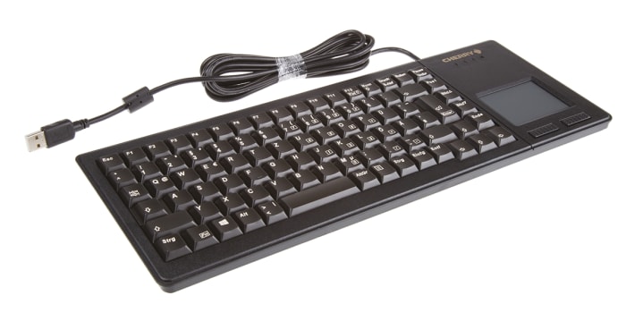 G84-5500LUMDE-2 Cherry | Cherry Wired USB Compact Touchpad Keyboard, QWERTZ, | 773-9238 | RS Components