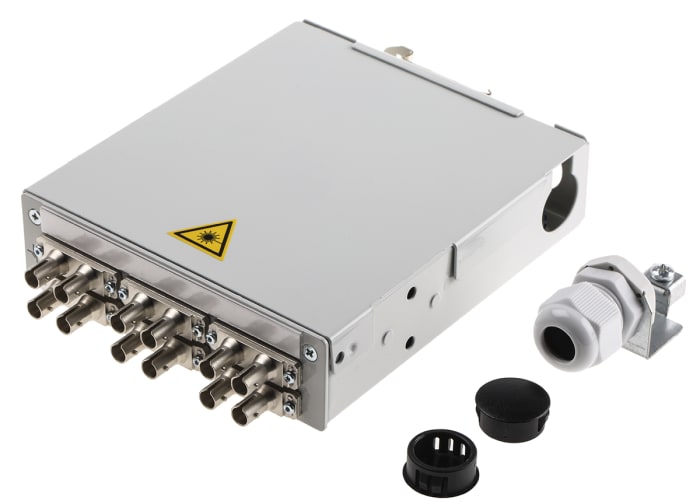 Telegartner 6 Port ST Multimode Duplex Fibre Optic Patch Panel With 6 Ports Populated