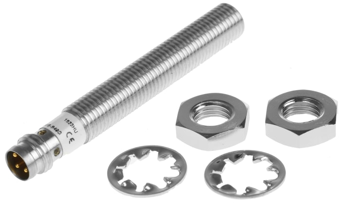 BALLUFF Barrel-Style Proximity Sensor, M8, 3 mm Detection, NO, PNP Output, 10 → 30 V dc, IP67