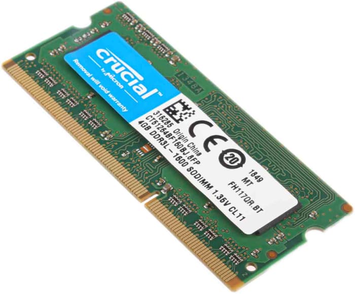Memoria RAM per prodotti informatici Crucial Crucial Memoria RAM 4 GB DDR3  1600 CT51264BA160BJ.C8FED ettason.com