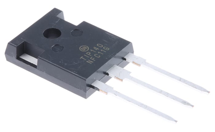 onsemi TIP140G NPN Darlington Transistor, 10 A 60 V HFE:500, 3-Pin TO-247