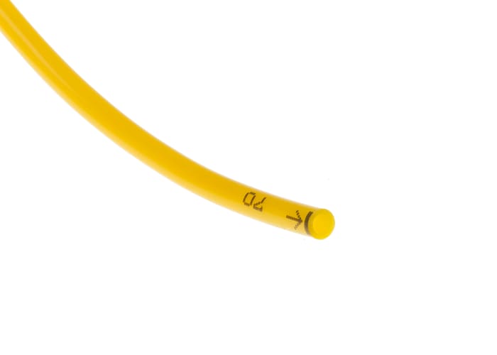 RS PRO Compressed Air Pipe Yellow Polyurethane 4mm x 30m US98A Series
