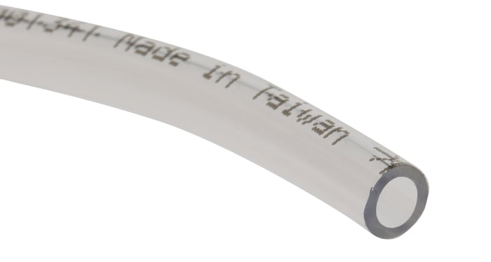 RS PRO Compressed Air Pipe Clear Polyurethane 6mm x 30m US98A Series