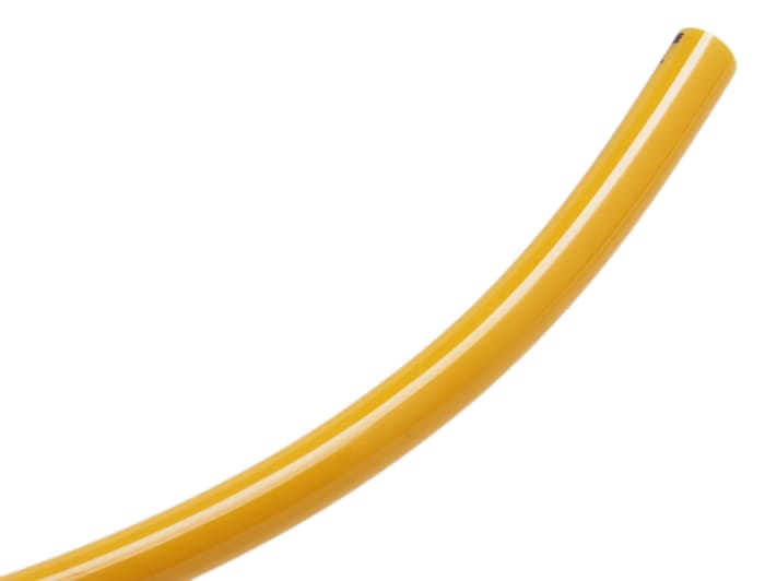 RS PRO Compressed Air Pipe Yellow Polyurethane 6mm x 30m US98A Series