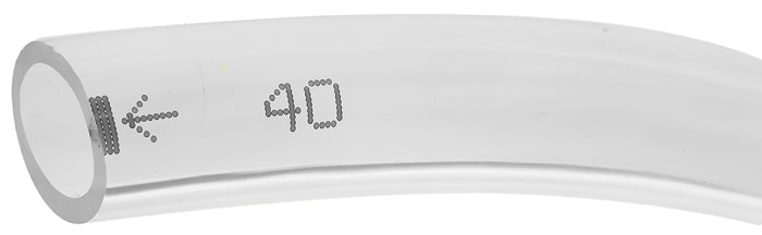 Tuyau à air comprimé RS PRO, 12mm x 9mm x 30m Clair en Polyuréthane