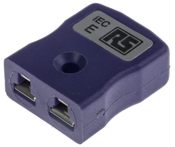 RS PRO Miniature Thermocouple Connector for Use with Type E Thermocouple, 4mm Probe, IEC, RoHS Compliant Standard
