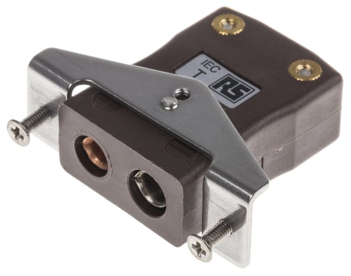 Розетка мини-разъема термопарный Тип к. RS-487. Thermocouple Connector. RS-Standart-track. Quickwire