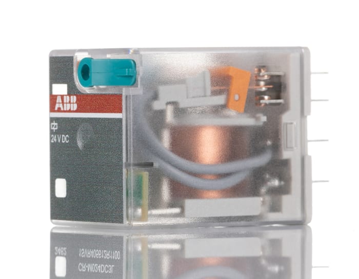 ABB Plug In Power Relay, 24V dc Coil, 12A Switching Current, SPDT