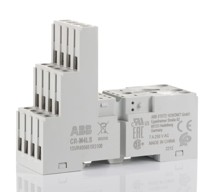 1SVR405651R3100 CRM4LS ABB ABB CRM PCB Mount Relay Socket 775