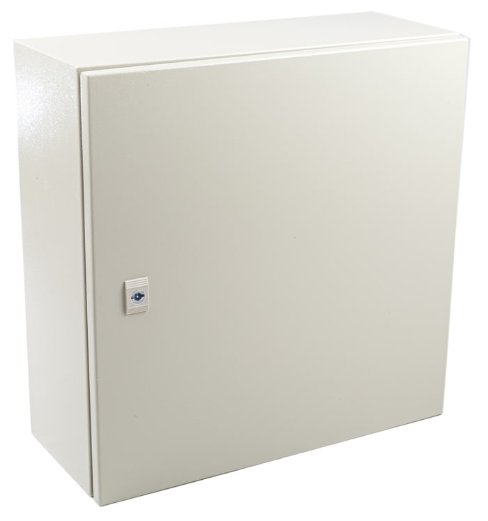 Coffret mural RS PRO en Acier, Hauteur 500 mm, Largeur 500 mm, Profondeur 210mm, RAL 7032, IP66