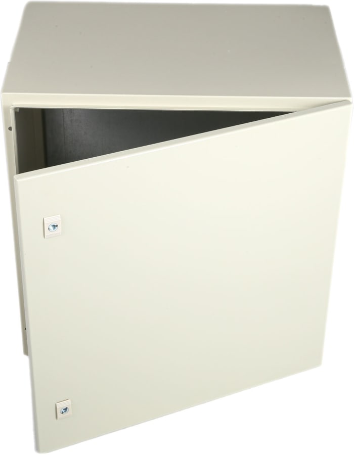 Coffret mural RS PRO en Acier, Hauteur 600 mm, Largeur 600 mm, Profondeur 400mm, RAL 7032, IP66