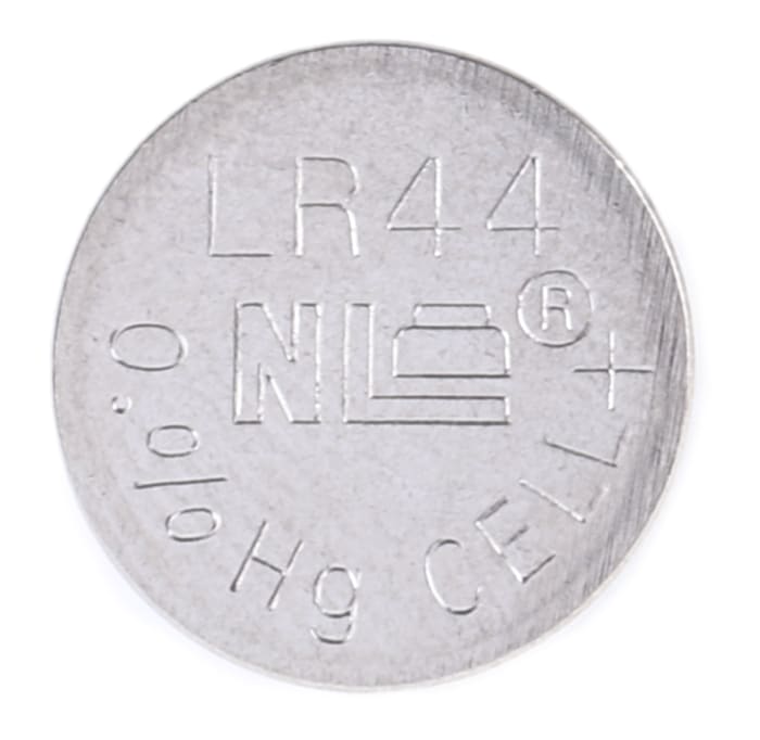 RS PRO LR44 Button Battery, 1.5 V, 11.6 mm Diameter