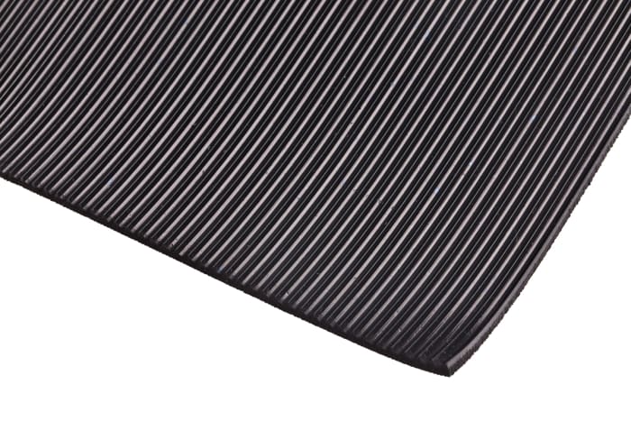 RS PRO Black Rubber Mat, L668mm x W515mm