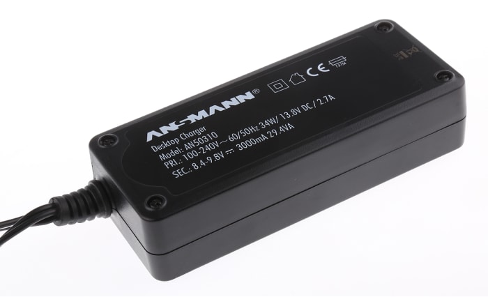 Ansmann Battery Pack Charger For NiCd, NiMH Battery Pack 6 → 7 Cell with UK plug