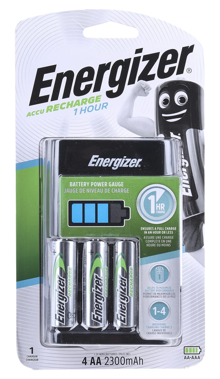 7638900307214 Energizer Energizer 1hr Charger NiMH AA, AAA Battery