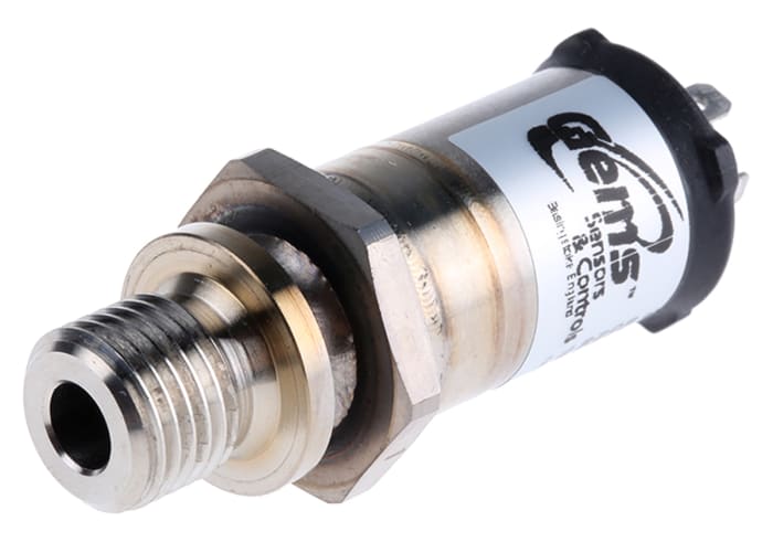 Gems Sensors Pressure Sensor, 0bar Min, 1bar Max, Analogue Output, Gauge Reading