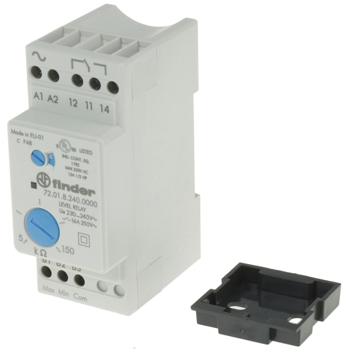 Finder Level Monitoring Relay, 1 Phase, SPDT, DIN Rail