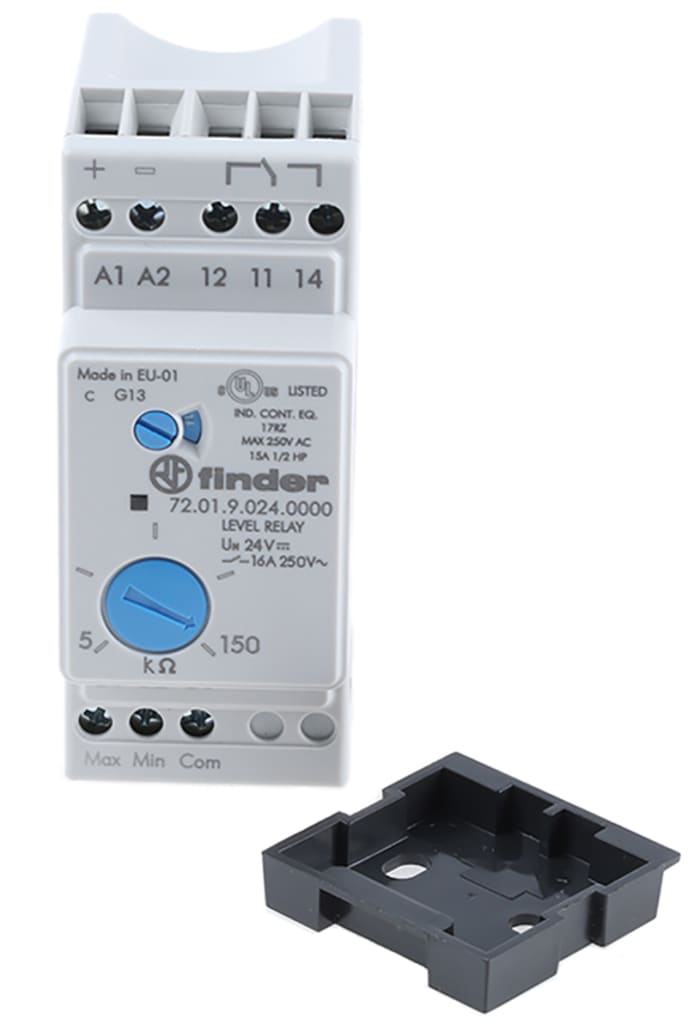 72.01.9.024.0000 Finder | Finder Level Monitoring Relay, 1 Phase, SPDT ...