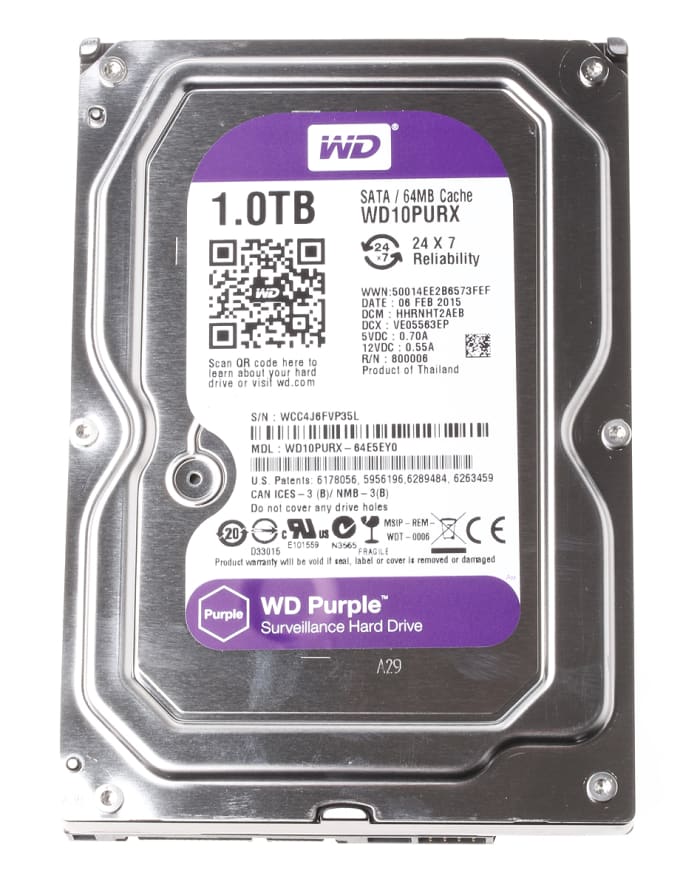 Western Digital AV-GP 3,5inç 1 TB Hard Disk, SATA