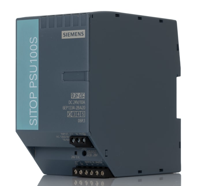 SITOP SITOP PSU100S 1 Çıkışlı DIN Ray Pano Montaj Güç Kaynağı, Anahtarlama Modu 288W / 24V dc, 24V dc 24V dc