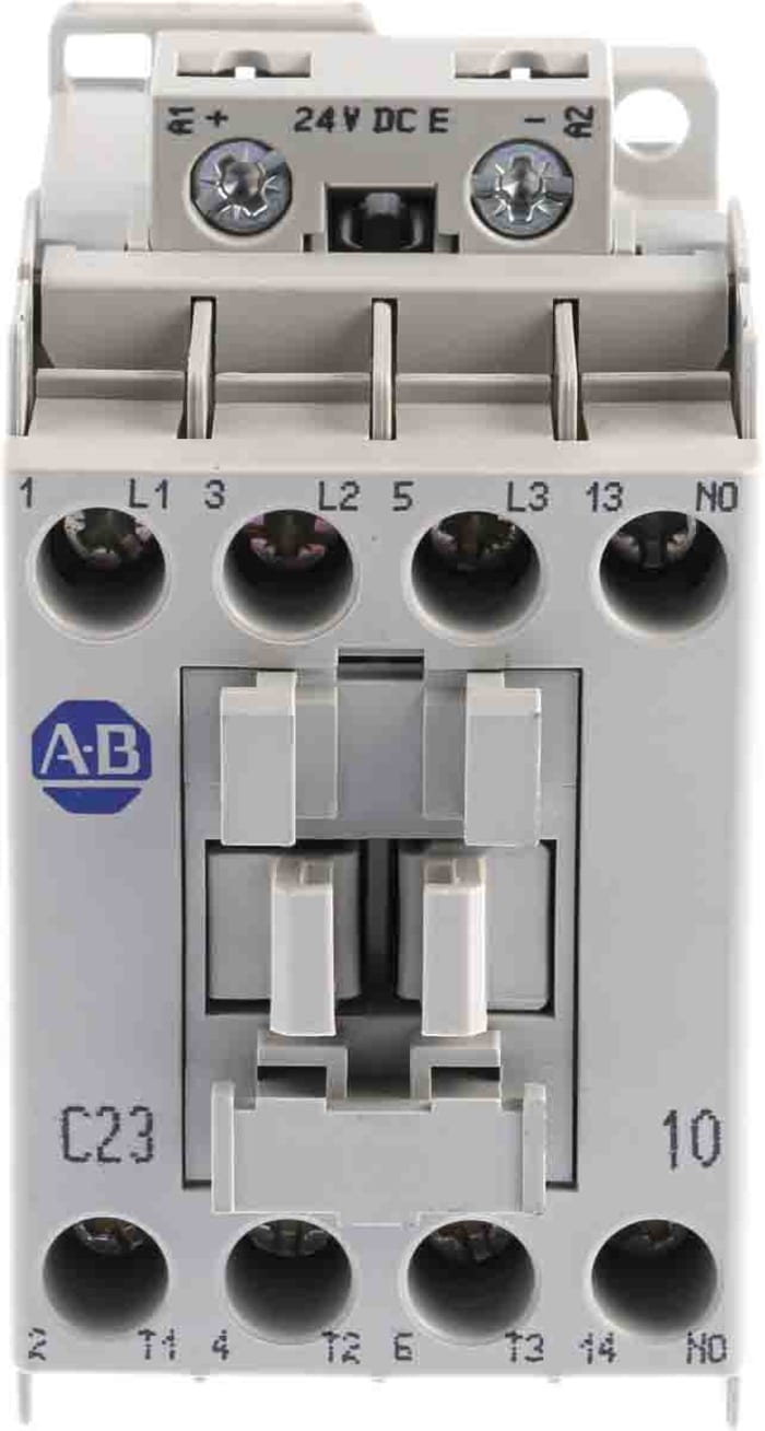 Allen Bradley 100 Serisi 100C Kontaktör, 3 Kutuplu, 23 A, 11 kW, Bobin Gerilimi: 24 V dc