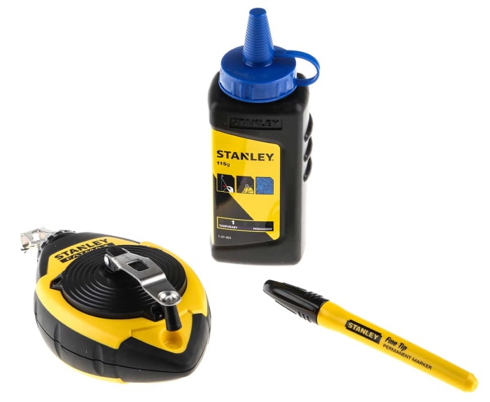 047681 Stanley Stanley 30m Chalk Line & with blue Chalk Powder