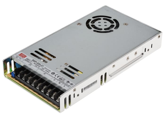 MEAN WELL Switching Power Supply, RSP-320-27, 27V dc, 11.9A, 321W, 1 Output, 124 → 370 V dc, 88 → 264 V